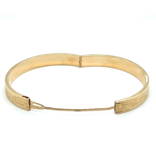 Estate Greek Key Bangle Image 2 Georgetown Jewelers Wood Dale, IL