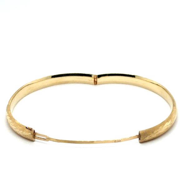 Estate 14K Yellow Gold Floral Inspired Bangle Georgetown Jewelers Wood Dale, IL