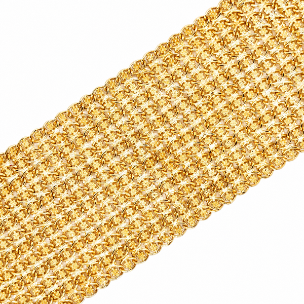 Estate 18KY Intricate Mesh Bracelet Georgetown Jewelers Wood Dale, IL