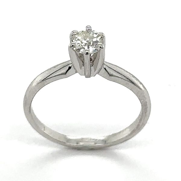 Estate 14K White Gold Diamond Engagement Ring Georgetown Jewelers Wood Dale, IL