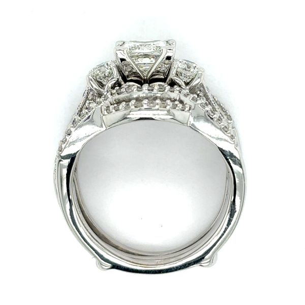 Estate 14K White Gold Diamond Wedding Set Image 2 Georgetown Jewelers Wood Dale, IL