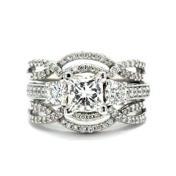 Estate 14K White Gold Diamond Wedding Set Georgetown Jewelers Wood Dale, IL