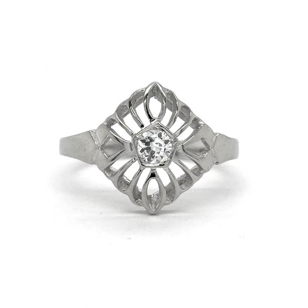 Estate White Gold Ladies Diamond  Ring Georgetown Jewelers Wood Dale, IL