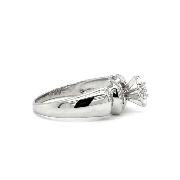 Estate White Gold Marquise Diamond Engagement Ring Image 2 Georgetown Jewelers Wood Dale, IL