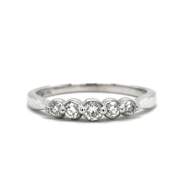 Estate 14K White Gold Diamond Anniversary Band Georgetown Jewelers Wood Dale, IL