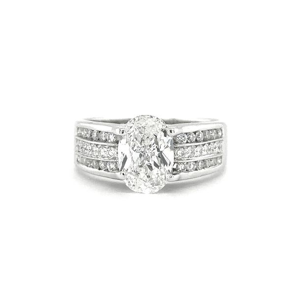 Estate 10K White Gold Oval Diamond Engagement Ring Georgetown Jewelers Wood Dale, IL