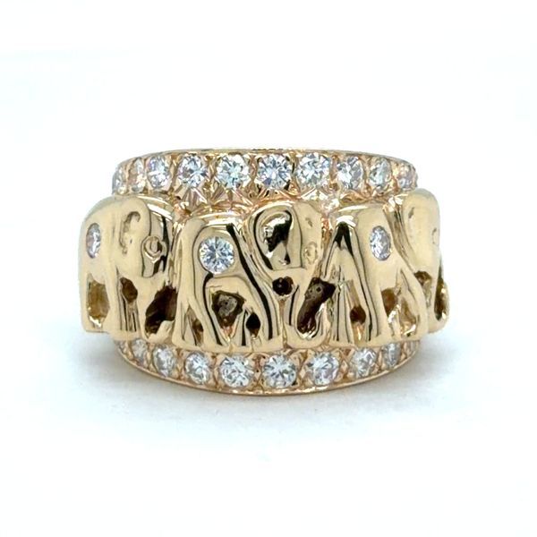 Estate Diamond Elephants Ring Georgetown Jewelers Wood Dale, IL