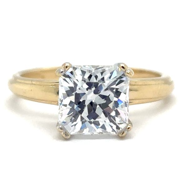 Estate 14K Yellow Gold CZ Solitaire Ring Georgetown Jewelers Wood Dale, IL