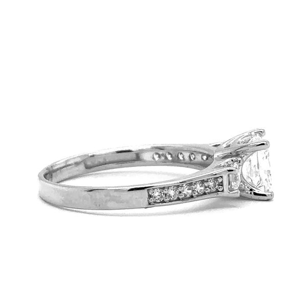 Estate 14K White Gold CZ 