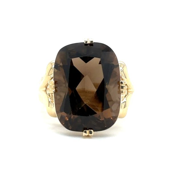 Estate 14K Yellow Gold Smoky Quartz Ring Georgetown Jewelers Wood Dale, IL
