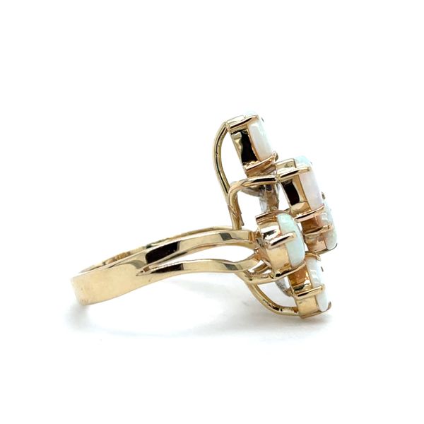 Estate 14K Yellow Gold Opal & Diamond Ring Image 2 Georgetown Jewelers Wood Dale, IL