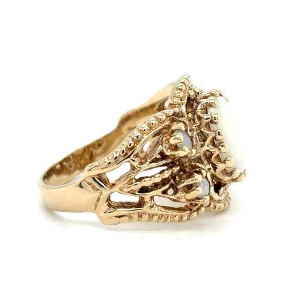 Estate 14K Yellow Gold Opal Ring Image 2 Georgetown Jewelers Wood Dale, IL