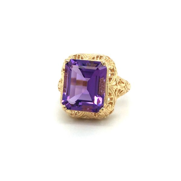 Estate Amethyst Filigree Ring Georgetown Jewelers Wood Dale, IL