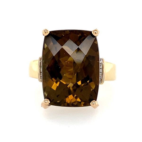 Estate Tourmaline & Diamond Ring Georgetown Jewelers Wood Dale, IL