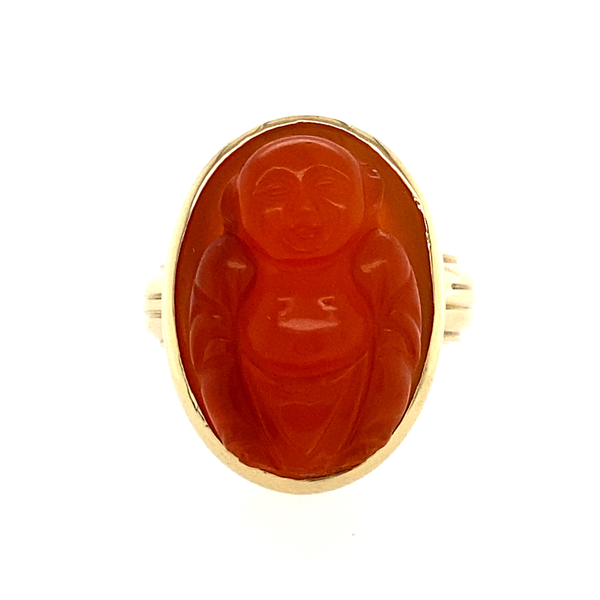 Estate Carnelian Buddha Ring Georgetown Jewelers Wood Dale, IL