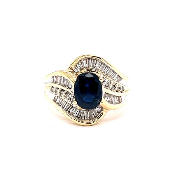 Estate Sapphire & Diamond Ring Georgetown Jewelers Wood Dale, IL