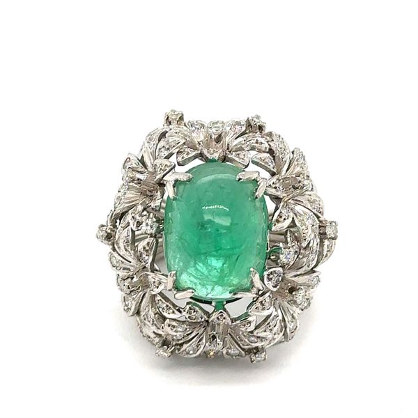 Estate Emerald & Diamond Ring Georgetown Jewelers Wood Dale, IL