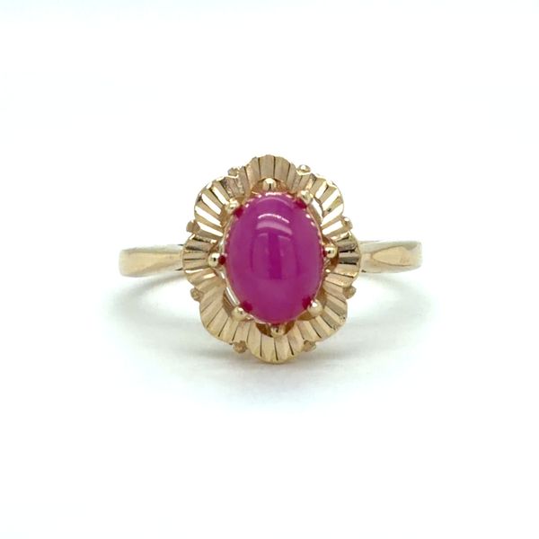 Estate Lab Star Ruby Ring Image 2 Georgetown Jewelers Wood Dale, IL