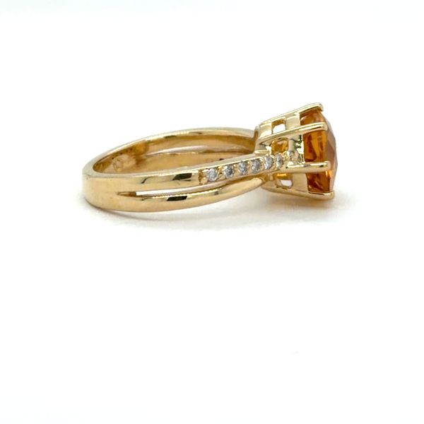 Estate Citrine and Diamond Ring Image 2 Georgetown Jewelers Wood Dale, IL