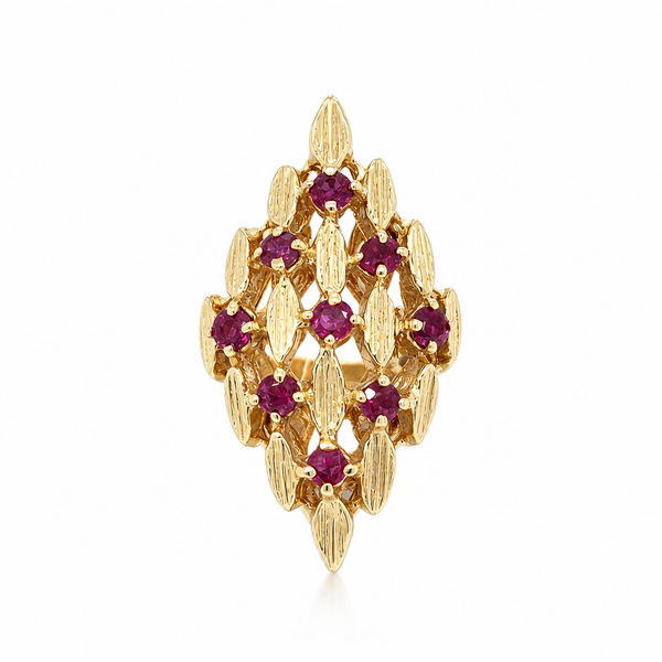 Estate Yellow Gold Ladies Ruby Ring Georgetown Jewelers Wood Dale, IL