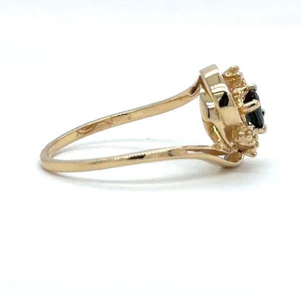 Estate Yellow Gold Ladies Sapphire & Diamond Ring Image 2 Georgetown Jewelers Wood Dale, IL