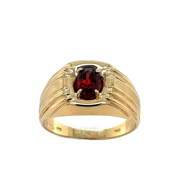 Estate 10K Yellow Gold Garnet Ring Georgetown Jewelers Wood Dale, IL
