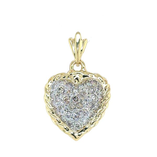 Estate Diamond Heart Pendant Georgetown Jewelers Wood Dale, IL