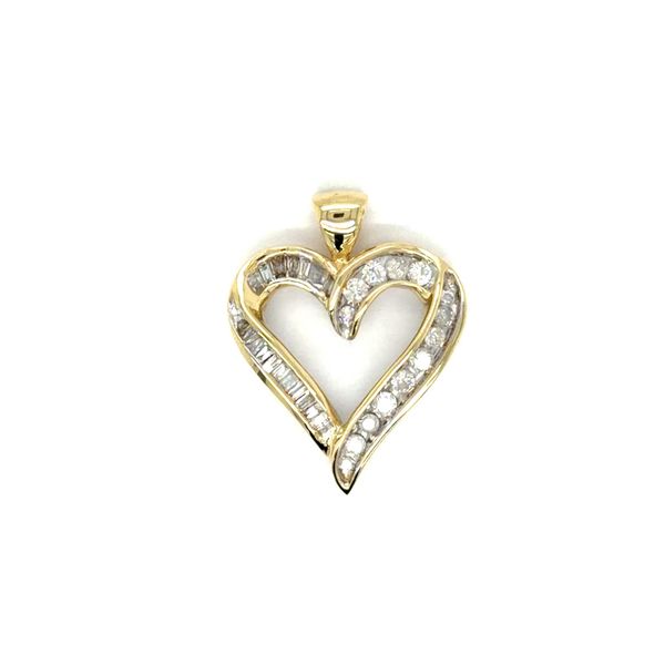 Estate Open Heart Diamond Pendant Georgetown Jewelers Wood Dale, IL