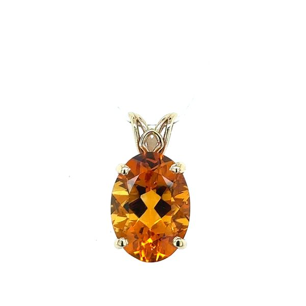 Estate Gold Citrine Pendant Georgetown Jewelers Wood Dale, IL