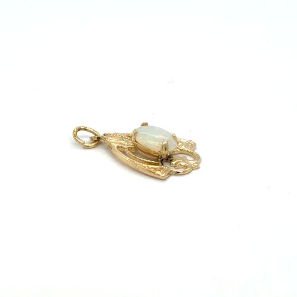 Estate Yellow Gold Opal Pendant Image 2 Georgetown Jewelers Wood Dale, IL