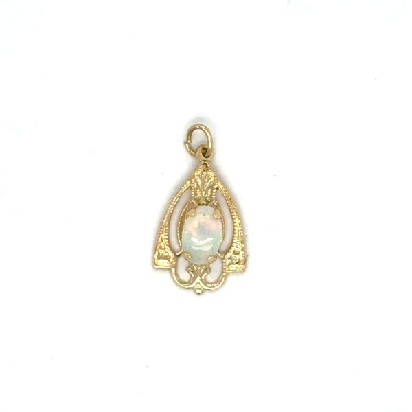 Estate Yellow Gold Opal Pendant Georgetown Jewelers Wood Dale, IL