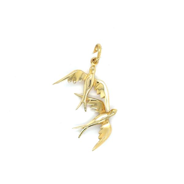 Estate Yellow Gold 2 Birds in Flight Pendant Georgetown Jewelers Wood Dale, IL