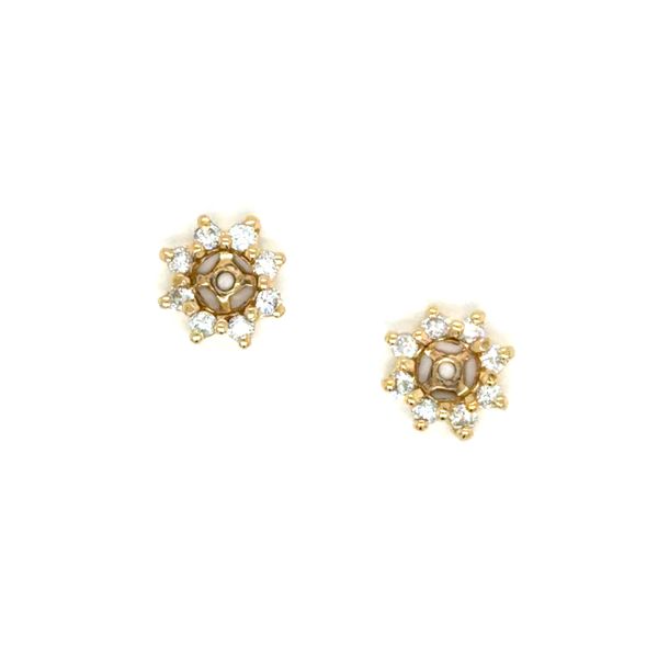 Estate 14KY Diamond Earring Jackets Image 2 Georgetown Jewelers Wood Dale, IL