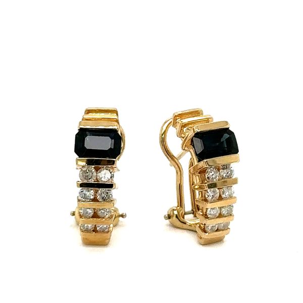 Estate Sapphire & Diamond Earrings Georgetown Jewelers Wood Dale, IL