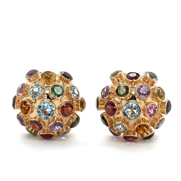 Estate Multi Color Sputnik Non-Pierced Earrings Georgetown Jewelers Wood Dale, IL