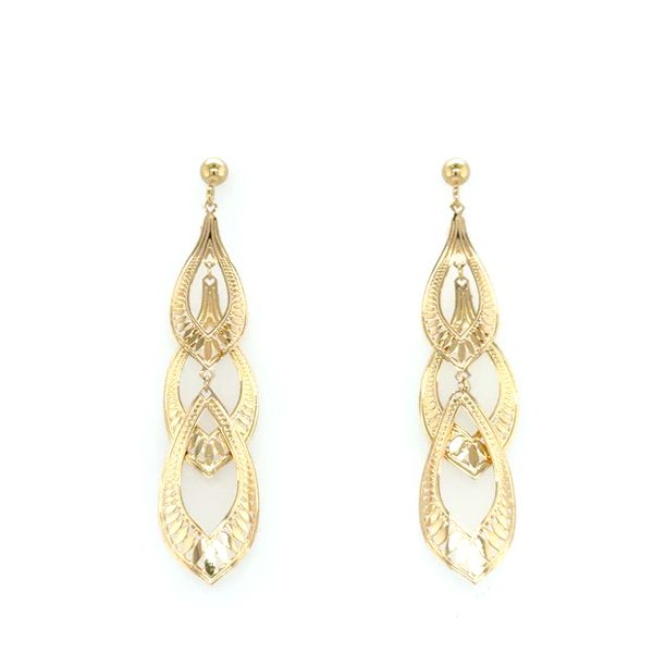 Estate 14K Yellow Gold Earrings Georgetown Jewelers Wood Dale, IL