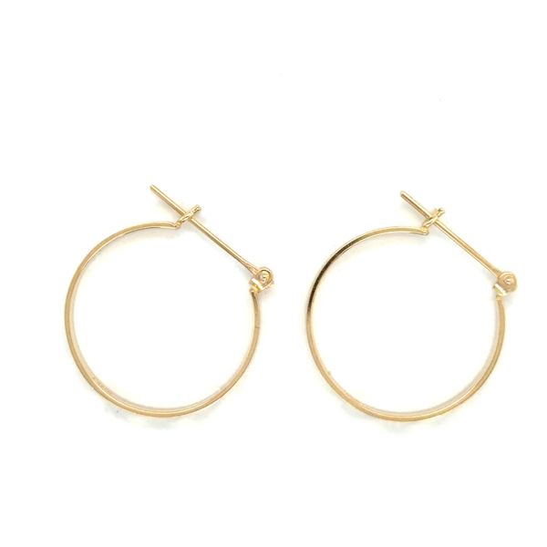 Estate 14K Yellow Gold Hoop Earrings Image 2 Georgetown Jewelers Wood Dale, IL