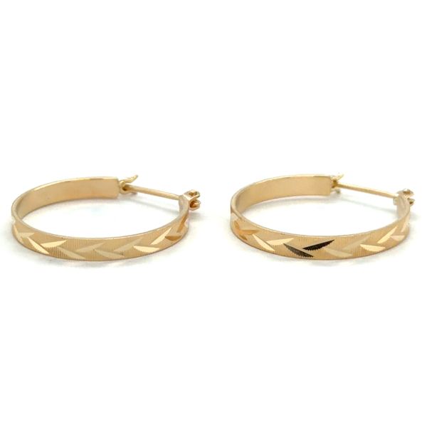 Estate 14K Yellow Gold Hoop Earrings Georgetown Jewelers Wood Dale, IL