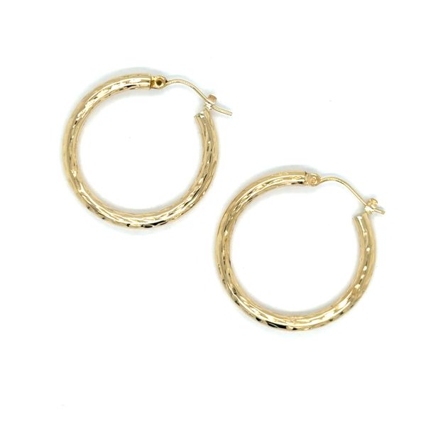 Estate Yellow Gold Hoop Earrings Georgetown Jewelers Wood Dale, IL