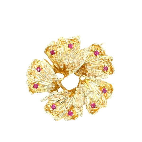 Estate Gold & Ruby Brooch Georgetown Jewelers Wood Dale, IL