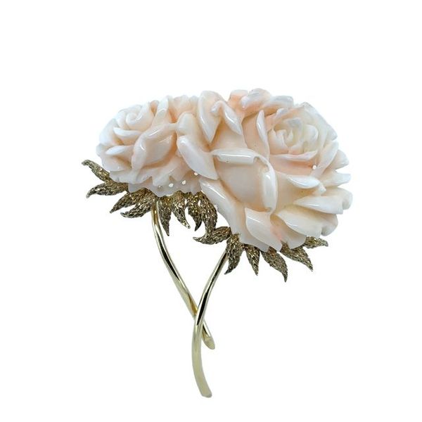 Estate 14K Yellow Gold Floral Pin Georgetown Jewelers Wood Dale, IL