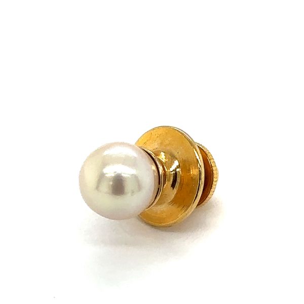 Estate 14K Yellow Gold Pearl Tie Tac Georgetown Jewelers Wood Dale, IL