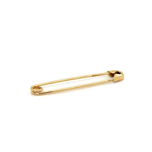 Estate 18K Yellow Gold Safety Pin Image 2 Georgetown Jewelers Wood Dale, IL