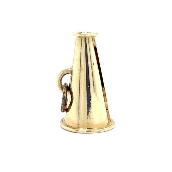 Estate 14K Yellow Gold Megaphone Charm Image 2 Georgetown Jewelers Wood Dale, IL