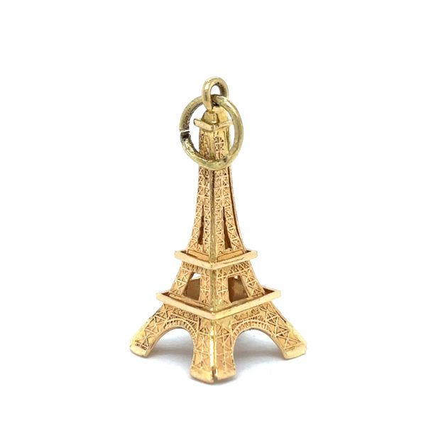 Estate 18K Yellow Gold Eiffel Tower Charm Georgetown Jewelers Wood Dale, IL