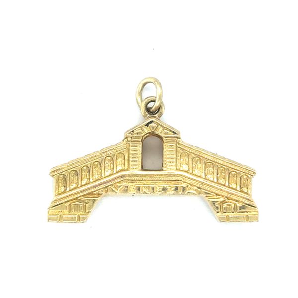 Estate 18K Yellow Gold Rialto Bridge Charm Georgetown Jewelers Wood Dale, IL
