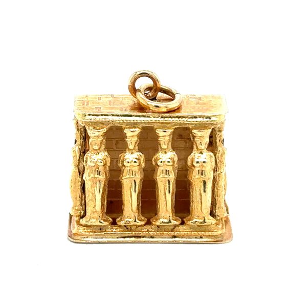 Estate 18K Yellow Gold Caryatids Charm Georgetown Jewelers Wood Dale, IL
