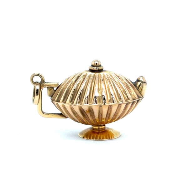Estate 18K Yellow Gold Oil Lamp Charm Georgetown Jewelers Wood Dale, IL