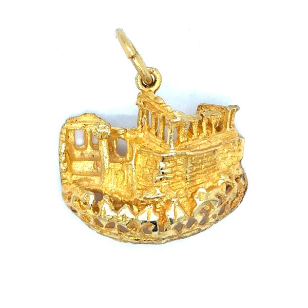 Estate 18K Yellow Gold Parthenon Charm Georgetown Jewelers Wood Dale, IL