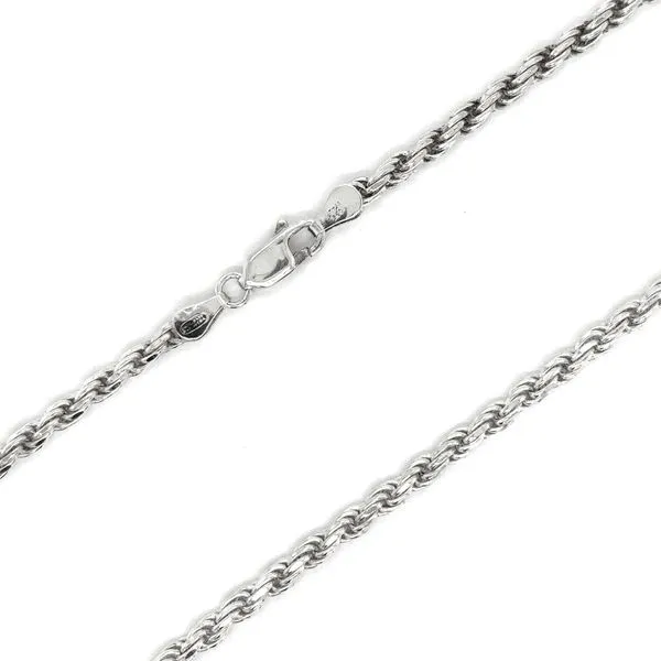 Estate Silver Rope Chain 30